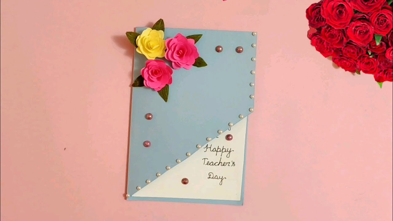 diy teacher's day card/ handmade teachers day card making ideas / easy  teachers day greeting card