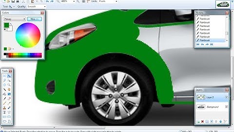 Tutorial about how to repaint a car with Paint.NET (Video & Voice + Bonus)