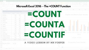 How to use COUNT COUNTA COUNTIF COUNTBLANK formula functions IGCSE ICT Tutorial