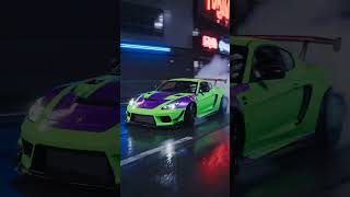 a car driver is doing drifts with toyota supra