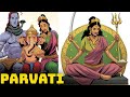 Parvati  la dvoue desse mre de la mythologie hindoue