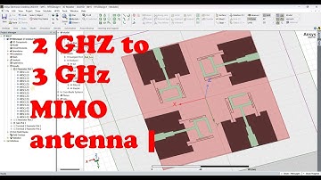 2GHz to 3GHz  2.4ghz MIMO antenna 5G 6G machine learning ansys hfss