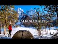 Solo winter camping at 5f in the albanian alps