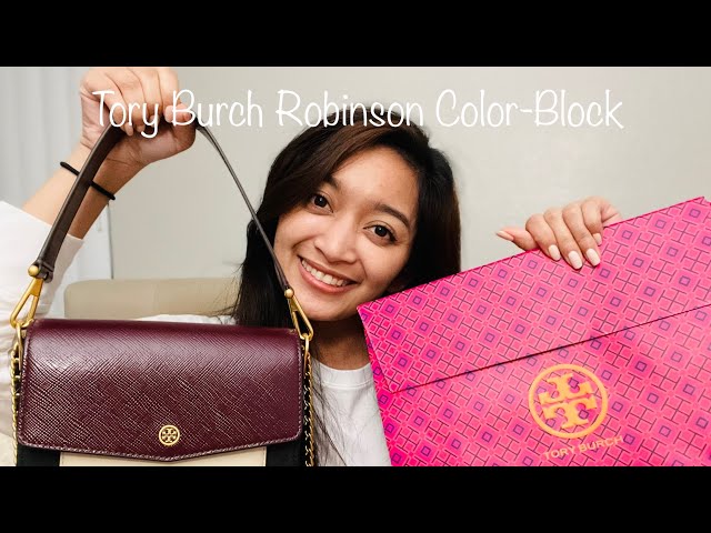 tory burch robinson color block convertible shoulder bag