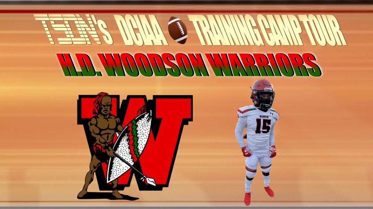 dciaa football training camp h d woodson warriors youtube