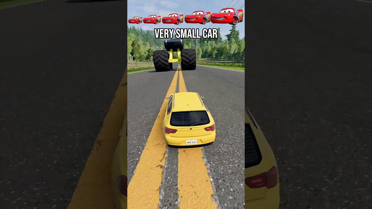 Big & Small Car Vs Monster Truck - #62 