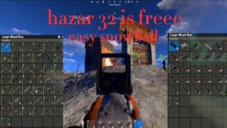 Hazard 32 snowball | Rust console Edition |