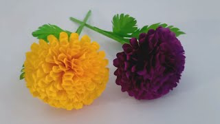 របៀបបត់ផ្កាពីក្រដាស់/How to Make Paper Flower Easy/DIY/Paper Flower/Paper Craft/Beautiful Flower