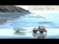 Alaska Fishing for Halibut just off the beach launch