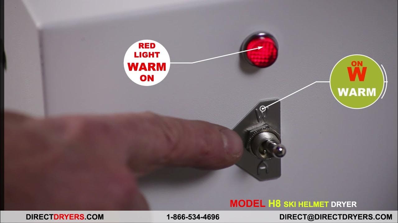 Demonstration Video of the most compact, solidly built, 8 helmet dryer