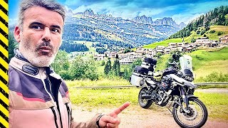 ALPES en MOTO  Viaje Completo. Documental en español. Ruta ALPINA BMW F800gs. Vlogs Trail.