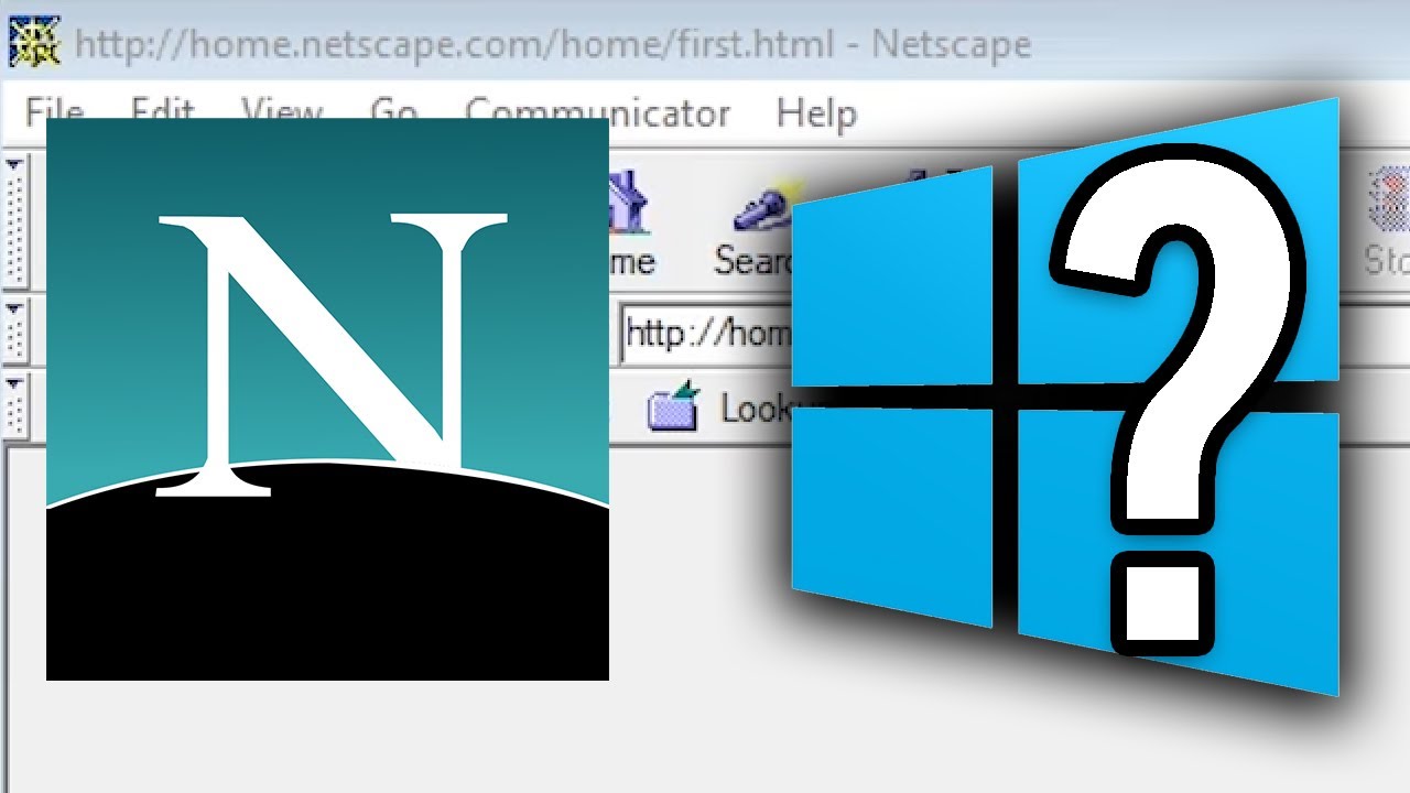 Running Netscape Navigator On Windows 10 Youtube