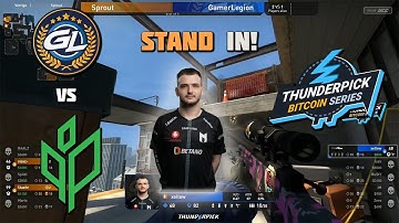 XELLOW - STAND IN! | GamerLegion vs Sprout | Thunderpick Bitcoin Series 2022 - HiGHLiGHTS | CSGO