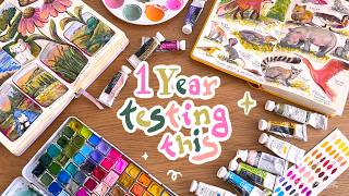 How to Set Up a Dry Gouache Palette (After 1 Year of Testing)