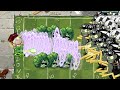 PvZ 2 Challenge - 50 Plants Max Level Boosted Pea Vine vs 150 Lawnbowl Gargantuar Zombies