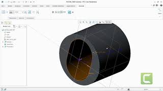 PTC - CREO Tutorial: Engine Blower Part Model -