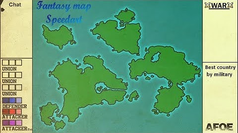 Fantasy map speedart (2019) - Paint.net