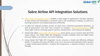Sabre GDS API integration screenshot 5