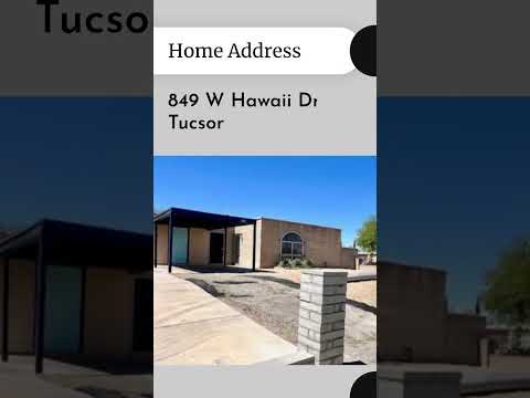 849 W Hawaii Dr, Tucson, AZ home video tour