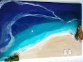 ФАНТАСТИЧЕСКИЙ ПЛЯЖ из эпоксидной смолы RESIN ART painting