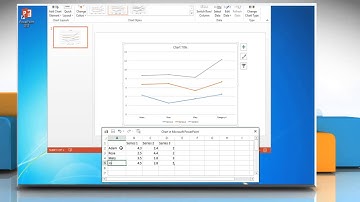 How to make a line graph in PowerPoint 2013