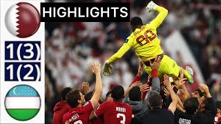 Qatar vs Uzbekistan 1-1 (3-2) Penalty-Shootout | HIGHLIGHTS | AFC Asia Cup!