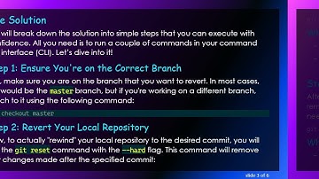 How to Revert Both Local and Remote Git Repository to a Previous Commit?