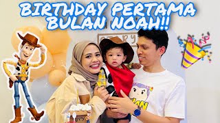 BIRTHDAY PERTAMA BULAN NOAH 🥳 TEMA TOY STORY!!