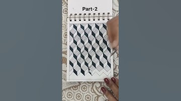 Zentangle Pattern (part -2)#zentangle #doodle #art #illusion #short video #optical #shorts