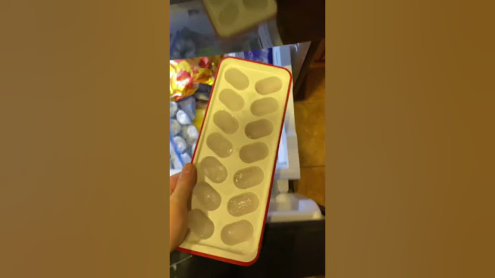 Mentos in ice cubes prank