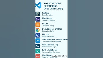 💻 Top 10 VS Code Extensions Every Web Developer MUST Use! 🚀