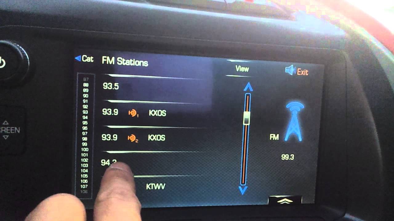 setting favorites on C7 Corvette