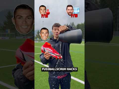 Messi vs CR7 👀 Wer hat die besseren Fußball Hacks?!🤔 #shorts