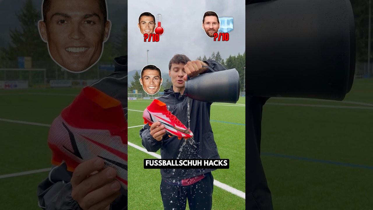 Messi vs CR7 👀 Wer hat die besseren Fußball Hacks?!🤔 #shorts