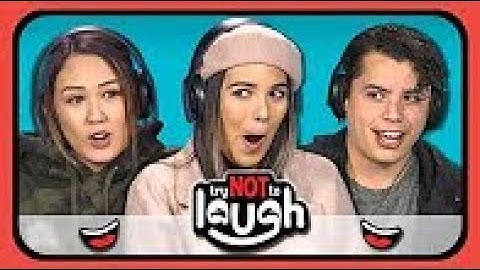 YouTubers React to Try to Watch This Without Laughing or Grinning