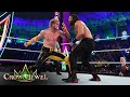 Logan paul hits roman reigns with one lucky punch wwe crown jewel wwe network exclusive