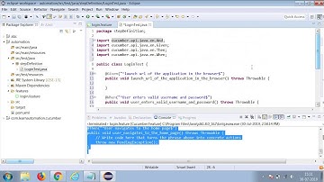 Step definition and Runner class -JAVA Cucumber -5