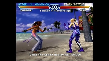 Tekken 4 Playthrough using the Ps2 Action Replay Max 50,000 :D #Playstation #Sony #Ps2 #CheatCodes