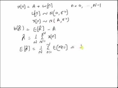 Biased vs. unbiased estimator: simple example - YouTube