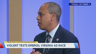 Violent texts embroil Virginia AG race