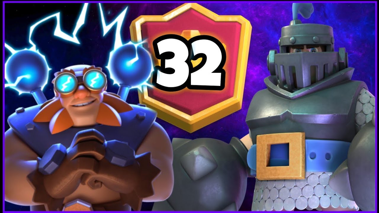 Top 30 Ladder W/ New Electro Giant Deck Clash Royale YouTube