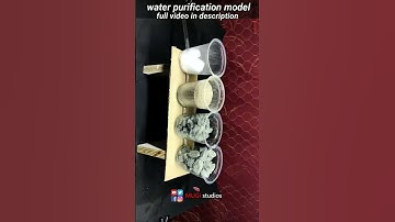 Water Purification Working Model #ScienceProjectIdeas #Easyscienceexperiments #science #diy #shorts