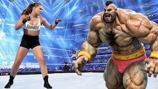Full Match - Ronda Rousey vs Crazy Zangief | Iron Man Match 2024 : WWE 2K22