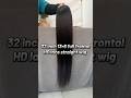 32 inch straight 13×6 full frontal HD lace wig #lthair #hairfactory #hdlacewig #straighthair #wigs