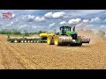 1,000 Gallon Chem Farm Tanks & John Deere 9370R 4wd Tractor Planting Corn