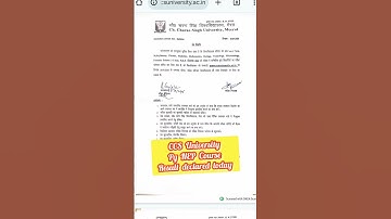 CCS University Result Declared today #shorts #ccsuniversity #result2025 #ccsuupdate