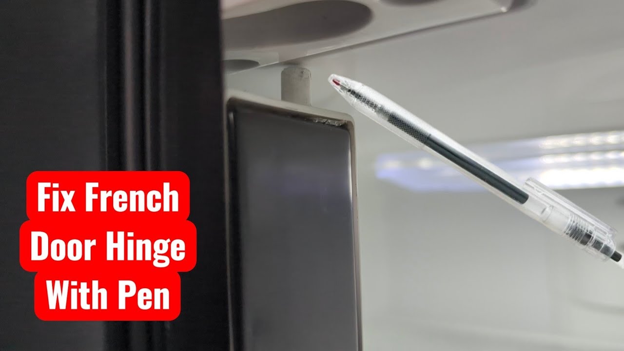 Fix A Broken Fridge Hinge With A Pen - YouTube