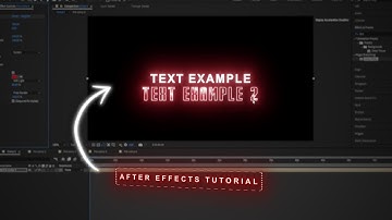 Viral Glow Text Effect I After Effects Tutorial