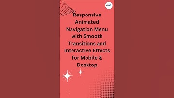 🎨 Create an Animated Navigation Menu in 60 Seconds! ⏱️ (HTML, CSS, JavaScript)