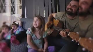 Ghost (Justin Bieber) Daughter and Dad Learning a New Song Together.